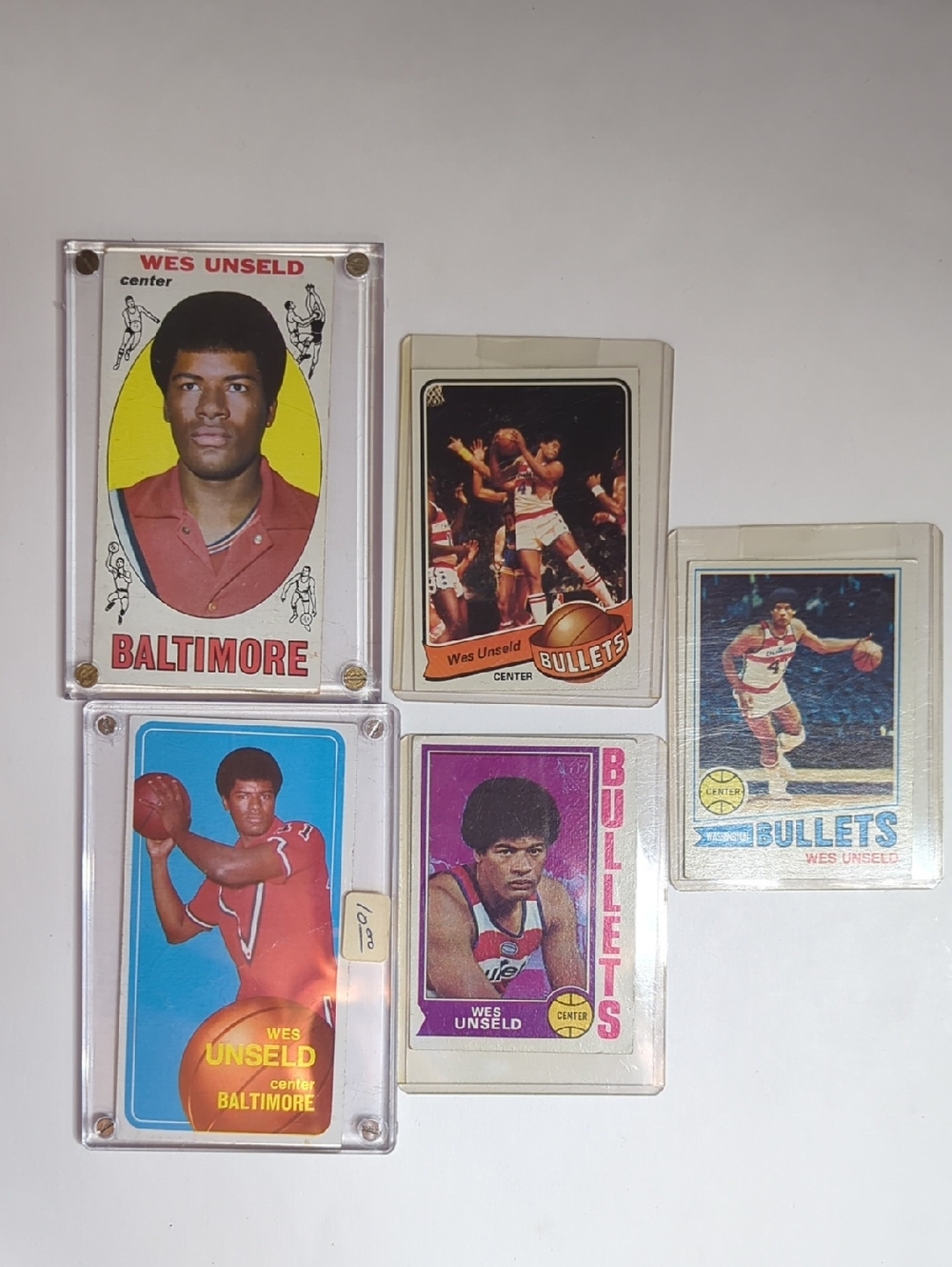 Wes Unsled Baltimore Trading Cards Topps 1969 Rookie Tall Boy